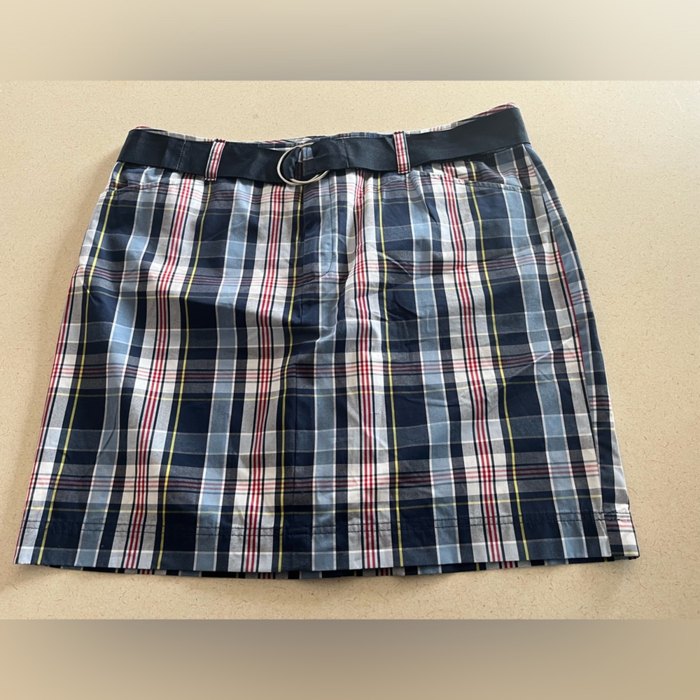Chaps plaid 100% Cotton skirt.